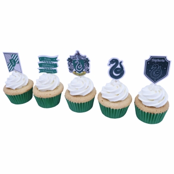 Cupcake Topper - Slytherin Haus